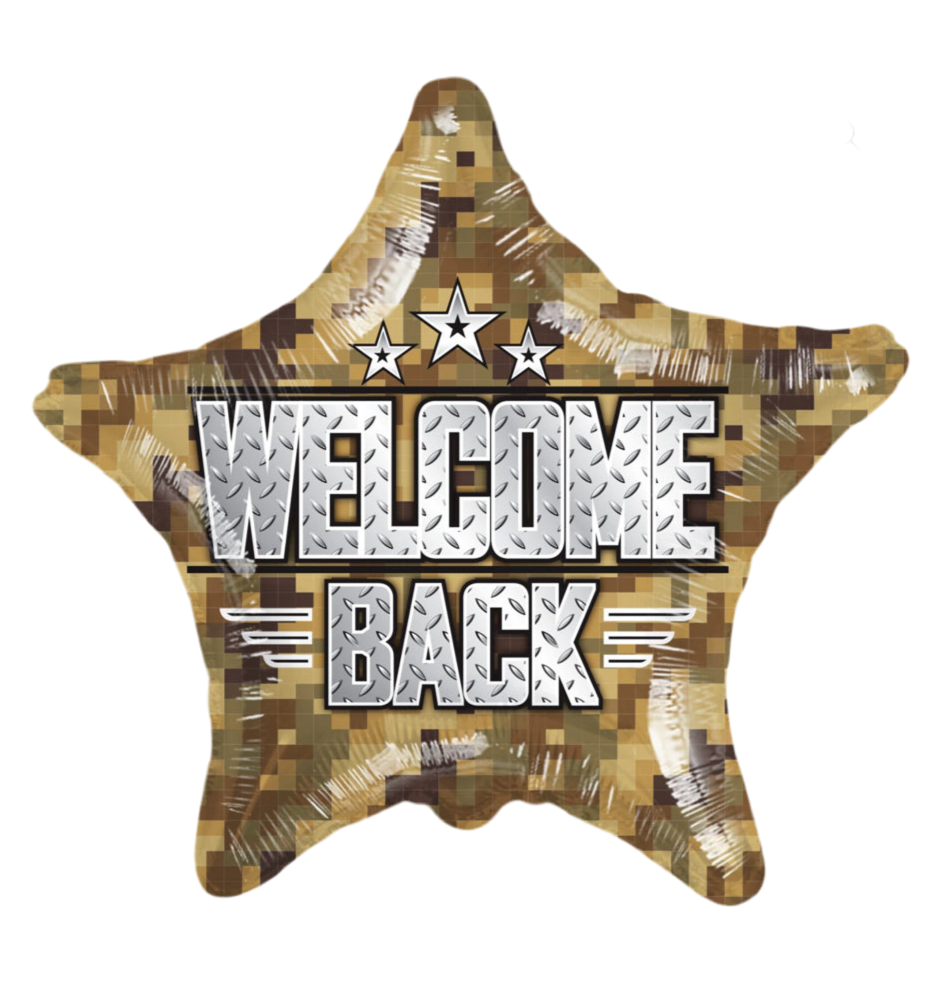 18" Welcome Back Camouflage